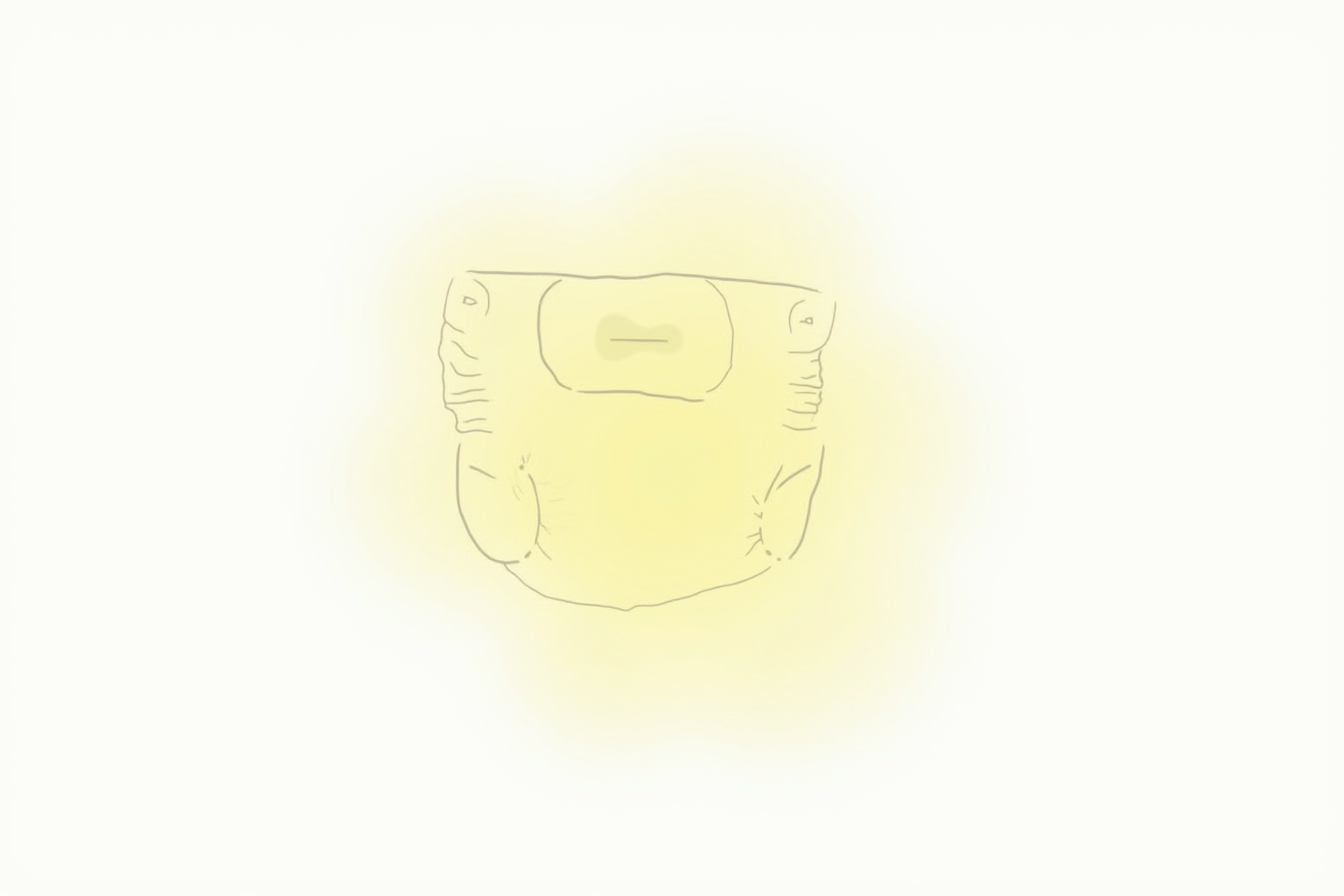 Baby diaper indicating proper hydration