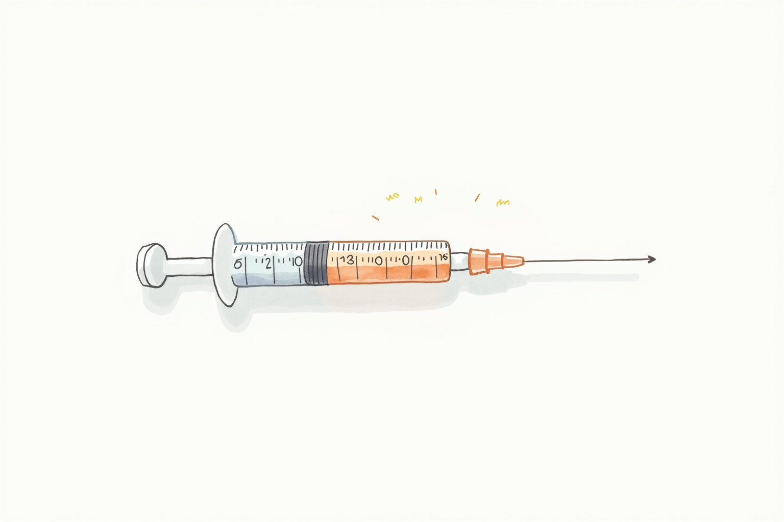 Pediatric medicine syringe with dosage measurement