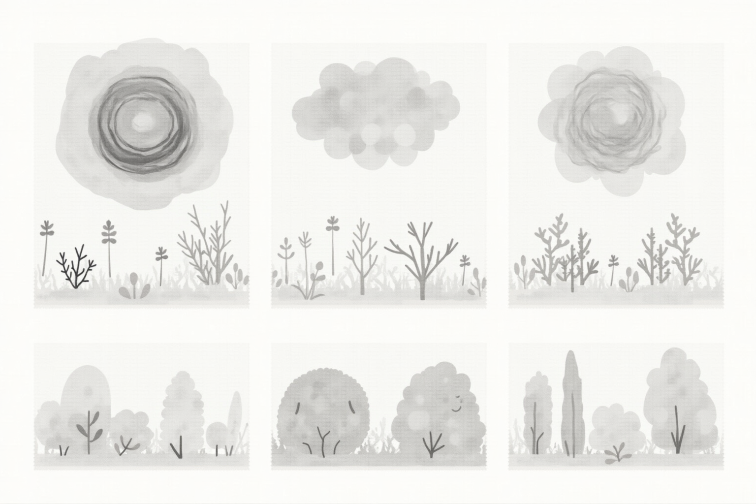 Black and white visual stimulation cards